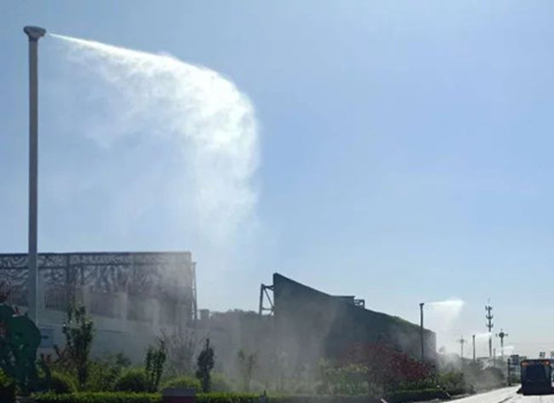 噴霧降塵旋轉霧樁